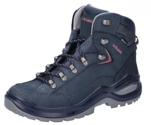 Lowa Damen Wanderschuhe RENEGADE EVO GTX MID Ws 321916 Stahlblau/Altrosa 44.5