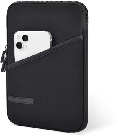 Neoprene Tablet Sleeve for 6-6.8 Amazon Kindle Paperwhite, Fire HD 7, 6 Kobo Clara 2E eReader Pouch Case Bag for 6 Kindle/Kindle Oasis/E-Reader, Black