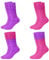 yiilead 4 Paar Damen Slouch Socken,Damen Schoppersocken für Fitness,Yoga,Workout,Gymnastik und Wellness,Beinwärmer für Damen für 80er-90er-Outfits,Herbst Winter Gestapelt Socken-Rose rot lila