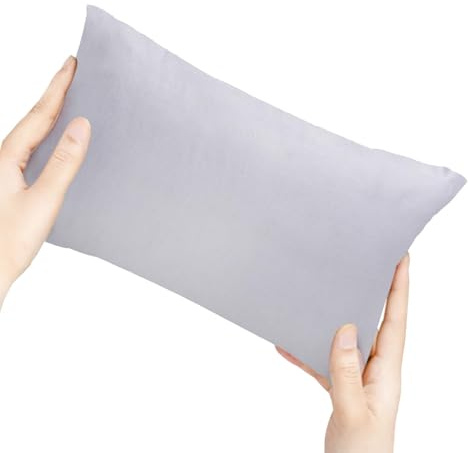 Bustlwor Kleines Kissen, Maschinenwaschbar, Einfarbig, Kleines Nickerchen Kissen für Flugzeug Bahn Auto Outdoor Camping, Ultraleicht Klein Kuschelweich
