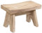 Spetebo Banco de flores de madera natural, rectangular, 40 x 25 cm, madera auténtica, soporte decorativo para plantas, taburete de madera maciza, soporte para flores, plantas en maceta, jardín,