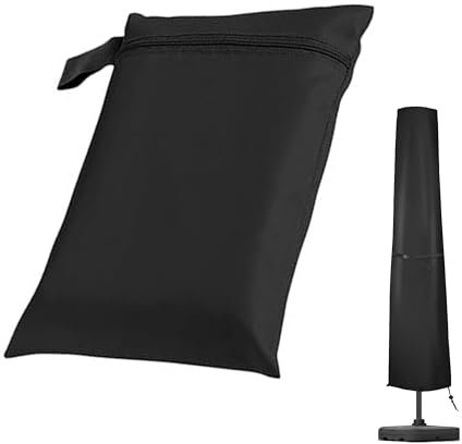 SULIUDAJI Protection pour Parasol, Housse Parasol Deporte Imperméable, Housses pour Parasols de Jardin, Imperméable, Coupe-Vent, Adapté Aux Jardins, Cours et Plages