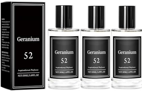Squisito n. 52 profumo di geranio profumo ispirazione n. 52 Perfume Geranio Perfume per donne rinfrescante, elegante, a lunga durata, da donna, 50 ml (3)