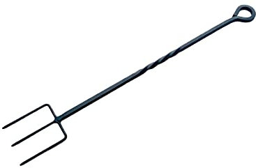 Tostador metálico negro de 51 cm, ideal para tostar pan y calentar alimentos de forma rápida y eficiente.