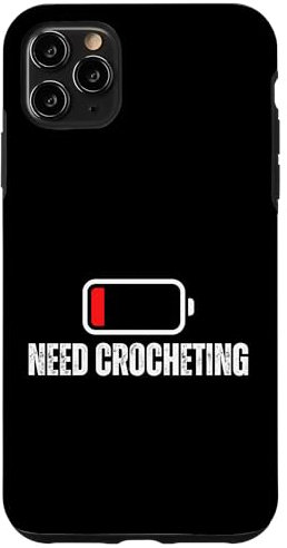 iPhone 11 Pro Max Crochet Low Battery Need Crocheting Case