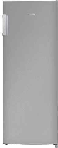 electriQ 166 Litre Freestanding Upright Freezer - Stainless Steel