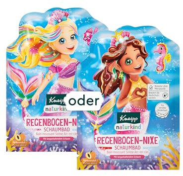 Kneipp naturkind Regenbogen Nixe Schaumbad - Mit natürlichem Aprikosenextrakt - Für sensible Kinderhaut - 40ml