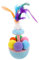 TOYANDONA Chat avec Pompons à Chat Tumbler pour Jeu Intérieur Exercice
