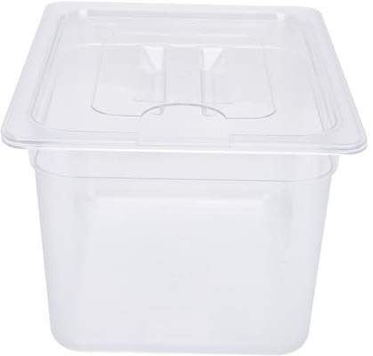 GOWENIC Récipient à Mijoteuse Robuste en Plastique de qualité Supérieure 12 L avec Couvercle pour les Réunions de Famille et les Professionnels Culinaires