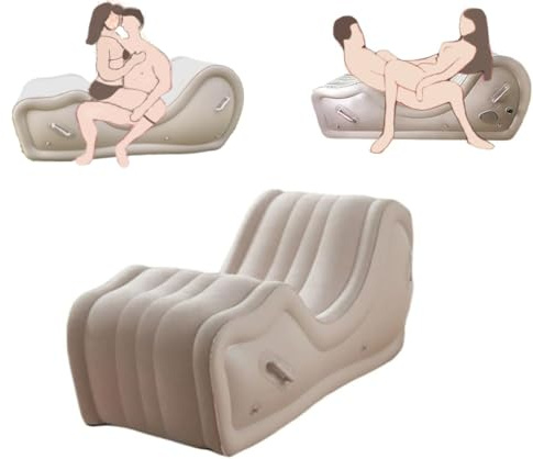 Aufblasbarer Sex Sofa Stuhl mit automatischer Luftpumpe verstellbare BDSM Bondage Möbel für Paare Tiefe Position Ideal für SM Spiele & Erwachsenen Spaß