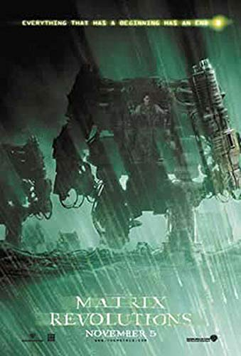 empireposter Matrix The Revolutions APU Keanu Reeves Filmposter Kino XXL-Poster Science Fiction Sci Fi 70x100cm