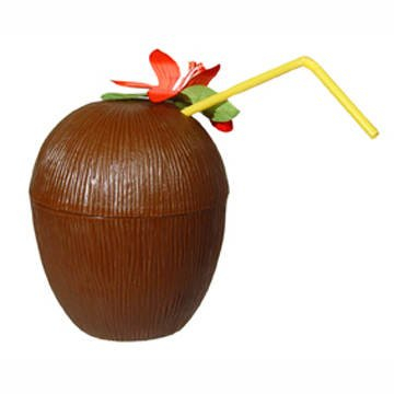 PARTY DISCOUNT Becher Kokosnuss, 1 Stück