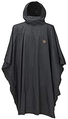 Fjällräven Herren Poncho Regenmantel, Grau (Graphite 031), Einheitsgröße Große Größen EU