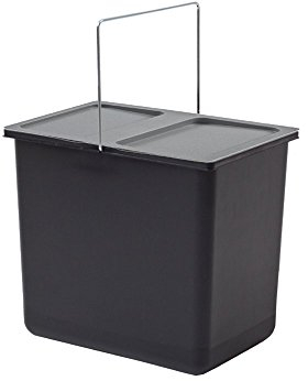 Hailo 18 Liter Ersatzeimer 1086239 schwarz für Abfalleimer