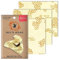 Bee’s Wrap Set of 3 Wraps - Medium (25 x 28 cm), Beige