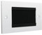 rhinocables - Double Gang Brush Plate | Cable Tidy Access | Wall-Mounted Faceplate | Black or White Brush Option | Tidy Lead Solution for Wall | Neat TV to Devices, Black
