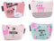 TOYMYTOY 4Pcs Leinwand Geldbörse mini Geldbeutel Cartoon Flamingo Damen Madchen Portemonnaie Reißverschluss Münzen Taschen