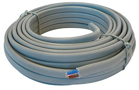 Twin & Earth Cable Grey 6242Y - Cut to Length – 1mm, 1.5mm 2.5mm, 6mm, 10mm (6.00 mm, 20 Meters)