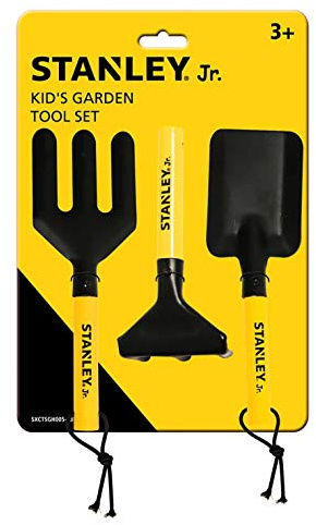 Stanley Jr. SGH001-03-SY Garden Tool Set for Children, Yellow/Black - from 5 Years