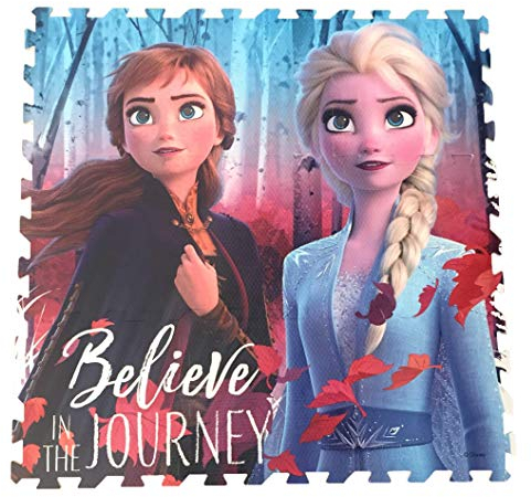 Disney WD20835 Alfombra puzle Eva de Frozen 2 Kinderteppiche, Wanddekoration, Heimdekoration, Unisex, Erwachsene, Bedruckt, Mehrfarbig (Mehrfarbig), Einheitsgröße