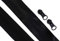 Endlos - Reißverschluss Reißverschlüsse meterware mit Zipper (Wasserdicht 7mm - schwarz/Glanz, 1 Meter + 2 Zipper)