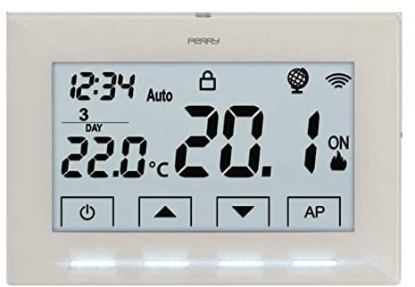 PERRY 1TX CR029WIFI CRONOTERMOSTATO DA PARETE WIFI 1TXCR029WIFI BIANCO