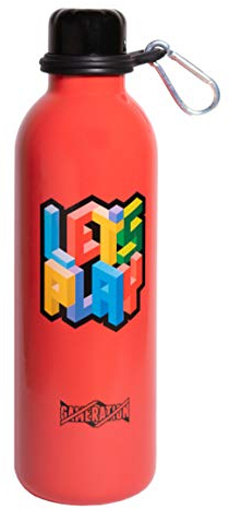 Erik - Botella de Agua Acero Inoxidable con mosquetón Gameration, 500 ml