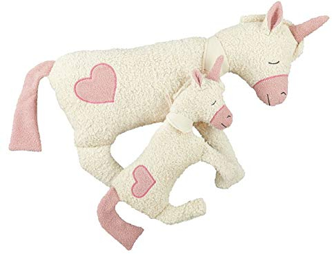 Efie Einhorn Set, mit Dinkel-Wärmekissen und XL-Kissen, 100% Made in Germany