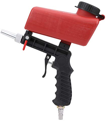 FastUU Sableuse pneumatique, Pistolet de sablage Portable portatif à Main, Pistolet de sablage, pour Tous Les abrasifs de sablage, élimination de la Rouille en métal, Pansement de détail