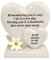 Adorno de tumba personalizable/placa conmemorativa con corazones dobles | Decoración de tumba regalo en el recuerdo amoroso de tus seres queridos fallecidos (papá)