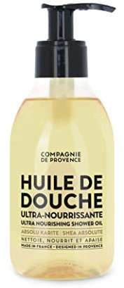 La Compagnie de Provence - Huile Douche Ultra-Nourrissante 300ml - Karité - Formule Vegan - Usage Visage & Corps - Fabriquée en France