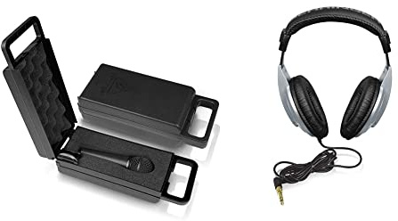 Behringer Ultravoice XM8500 Dynamisches Gesangsmikrofon mit Nierencharakteristik & Headphones HPM1000 Studiokopfhörer