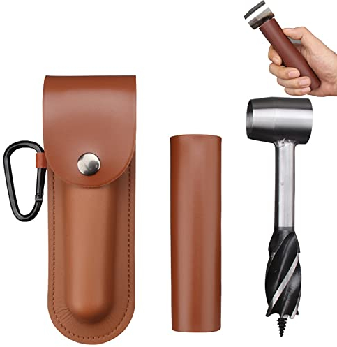 Manueller Schlangenschlüssel Scotch Eye Schneckenbohrer Mehrzweck-Schlangenbohrer Set Feldbushcraft Survival Werkzeug Handbohrer mit Scheibe, Bushcraft Gear für Camping und Outdoor Backpacking