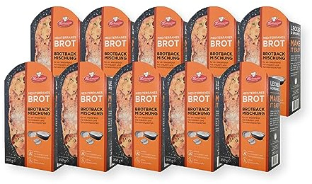 BIELMEIER 3,5 KG KÜCHENMEISTER Brotbackmischung mit Backschale Mediterranes Brot a 0,35 KG Frießinger Mühle