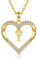 CDE Kette Damen 18K 925 Sterling Silber Halskette Geschenk für Sie Initiale Herz Anhänger Buchstabenkette für Damen A-Z Kette Valentinstag Weihnachten Schmuck Frauen Freundin Teenager