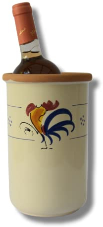 Porte-bouteille thermique en terre cuite, refroidisseur à vin, glacière en terre cuite, seau refroidisseur pour bouteille de vin, porte-bouteille de vin réfrigérant, étoiles - Colì