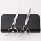 Linkshänder Friseur Friseur Schere, dünne Schere Set, Lefty professionelle Haarschneidschere 7-Zoll Silber für Linkshänder Friseur