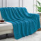 Aormenzy Teal Cable Knit Throw Blanket, Soft & Warm Knitted Blanket Throw for Couch Bed Sofa Living Room, 50 x 60 Inch