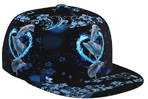 Nette Lustige Delphin Hut Baseball Cap Frauen Männer Einstellbare Blau Delfine Design Stil Baseball Hüte Headwear Hüte, Blaue Delfine Y2, Einheitsgröße