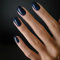 TMUT Lot de 24 faux ongles carrés courts à coller sur les ongles bleu foncé à coller sur les ongles en acrylique - Couverture complète - Accessoires de nail art pour femmes et filles