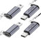 Seminer Adattatore da USB C a Mini USB (4 Pack), Tipo C Femmina a Mini USB Maschio Convertitore, Compatibile con Fotocamere Digitali, Computer, GPS