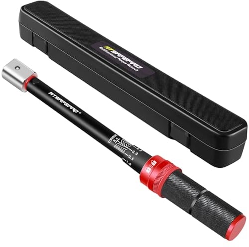 ATsafepro Clé dynamométrique réglable 5-60 Nm, 9 × 12 mm, clé dynamométrique interchangeable pour mini split CVC, système de réfrigération, vélo moto et entretien de voiture