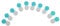 Blue - Double Barrel Contact Lens Soaking Case (1 Pack of 10)