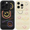 Yoedge 2 Pezzi Puffer Cover per iPhone 14 Pro 6,1,Soft Touch Leggero Morbida TPU Custodia in Silicone Antiurto Antigraffio Protettiva Case con Disegni per Donne Ragazze per iPhone 14 Pro,Smile Face 2