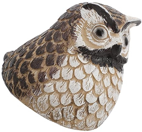 Milisten Owl Key Hider Für Garten Täuschend Echte Steinoptik Wetterfeste Schlüsselaufbewahrung Für Außenbereich Praktisches Schlüsselversteck Vorgarten
