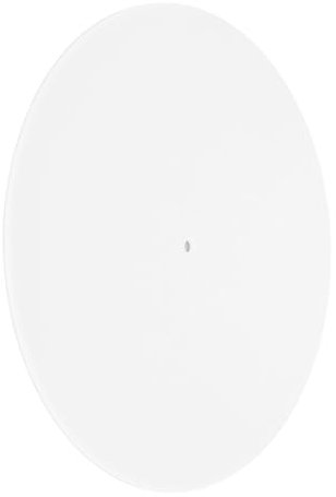 Tapis de Platine Vinyle en Acrylique, Tapis Antidérapant pour Tourne-disques de 12 Pouces, Réduit le Bruit de la Poussière Statique, Améliore la qualité du Son, Tapis de (blanc