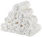 EXTSUD Baby Waschlappen, 10er Musselin Spucktücher Baby 25x25cm Mulltücher Baumwolle Moltontücher Handtücher Weiche Gesichtstücher Neugeborene Baby Wipes(Weiß)