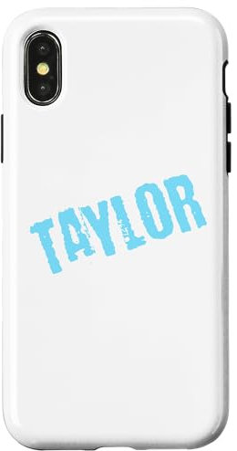 iPhone X/XS Neon Blue Taylor Case