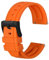 Anbeer Premium Silikon Uhrenarmbänder, 24mm Quick Release Gummi Uhrenarmbänder für Männer und Frauen, Orange mit schwarze Schnalle