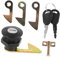 Cabilock 1juego Cerradura De Maletero para Motocicleta De Aleación De Zinc Antirrobo para Scooter Eléctrico Y Moped con Ganchos Y Fácil Instalación Accesorio para Seguridad Motocicletas